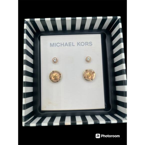 3 Pairs Of Michael Kors Earrings - Picture 4 of 7